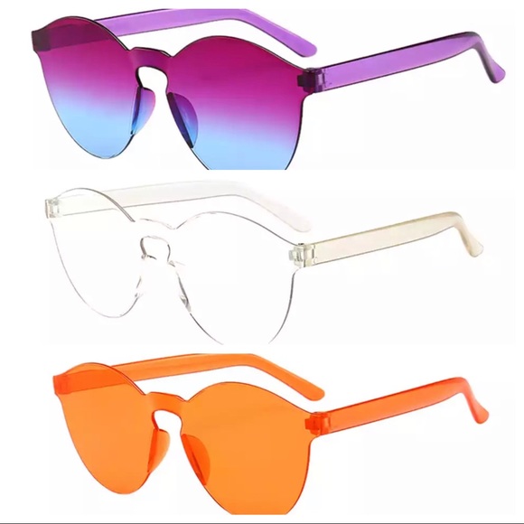 Sunglasses Trendy Colorful Eye Wear Accessories - Picture 2 of 5